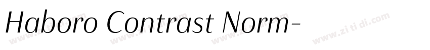Haboro Contrast Norm字体转换